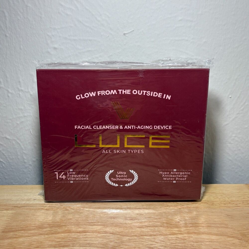 SEO Title: LUCE180 Facial Cleansing & Anti-Aging Device New Sealed Silicone
